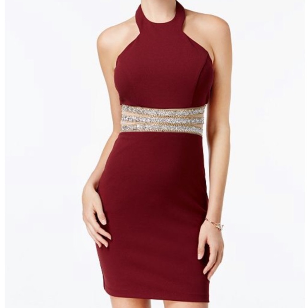 Maroon Sequined Dress - Picture 1 of 5